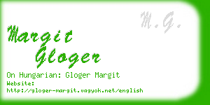 margit gloger business card